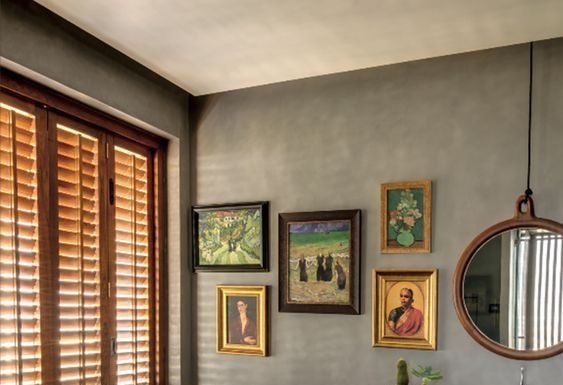 Creative was to display arts in your bathroom