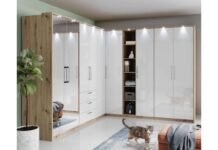 Functional & Elegant Corner Wardrobe Design Inspiration