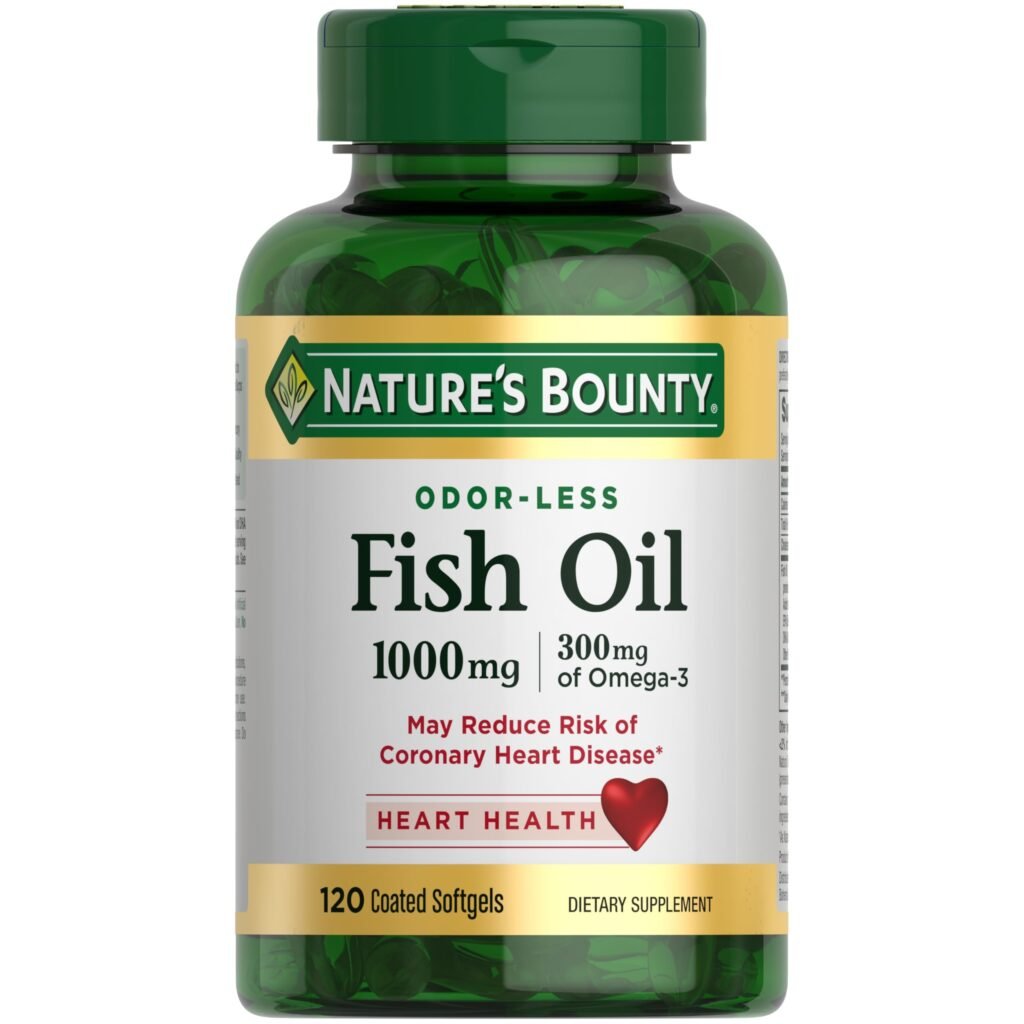 Nature’s Bounty Omega-3 Fish Oil Odorless