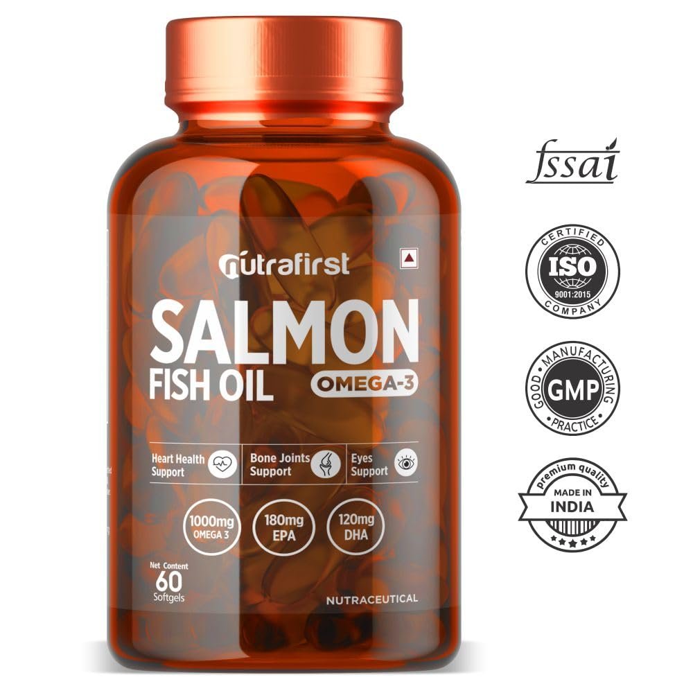 Nutrafirst Salmon Fish Oil Capsules with Omega-3